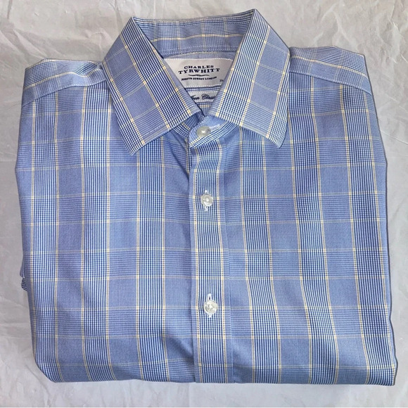 Charles Tyrwhitt Other - Charles Tyrwhitt Shirt 15 1/2- 33in. 
Blue Yellow Plaid Non-Iron Classic Fit